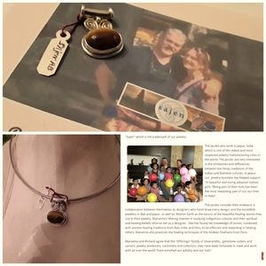 N/W/TAGS SAJEN 925 STERLING SILVER TIGER EYE SLIDE